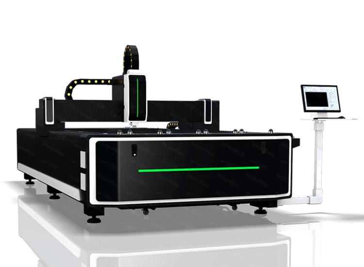 Open type fiber laser cutting machine for metal sheet
