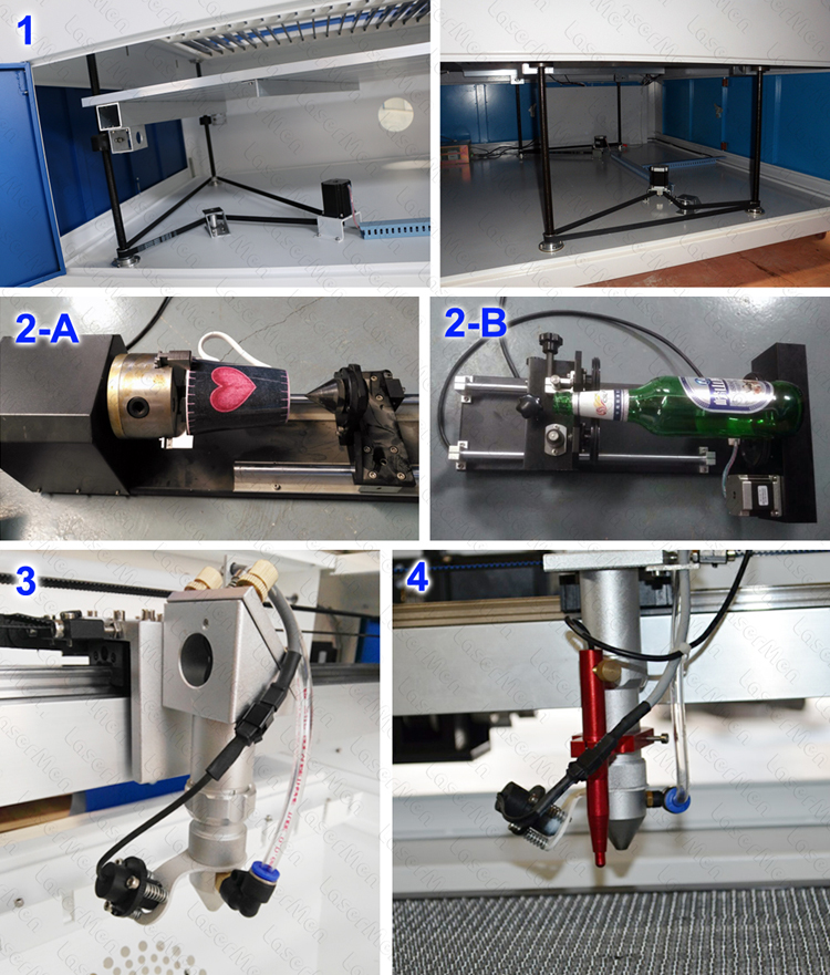 optional accessories of LaserMen co2 laser machine 