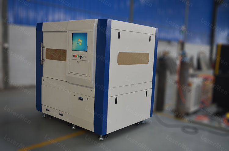 Machine view of precision fiber laser cutting machine
