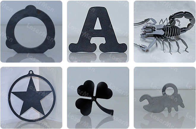 metal samples of fiber laser cutting machine