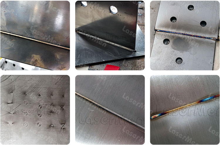 samples of fiber laser welding machine 