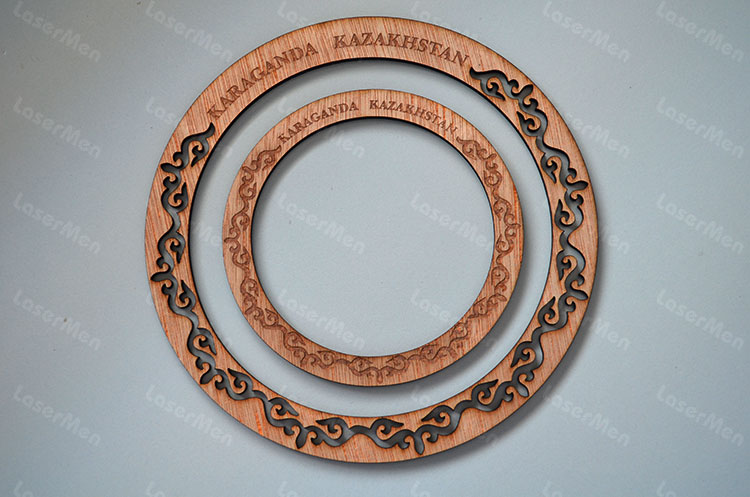 Wood art crafts making with LaserMen mini desktop co2 laser machine 