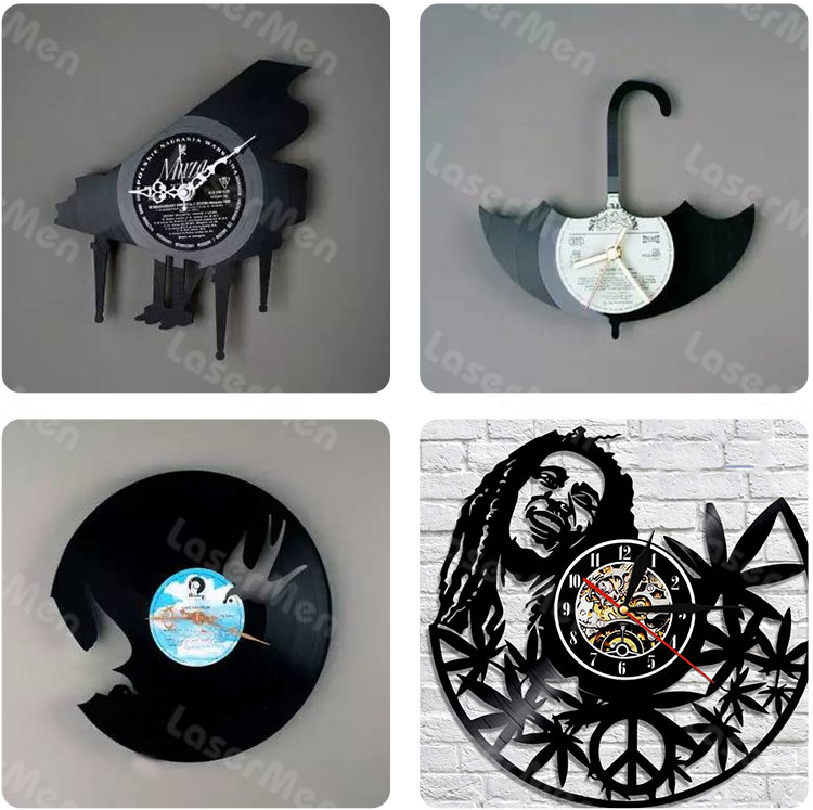 vinyl record crafts making with LaserMen laser machine 