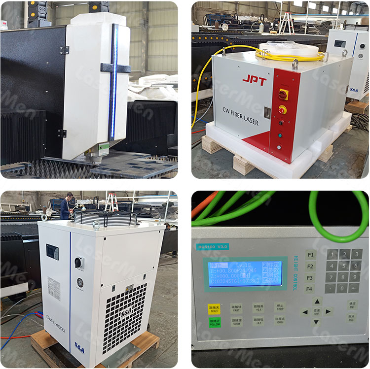 Machine details of metal sheet and tube fiber laser cutting machine