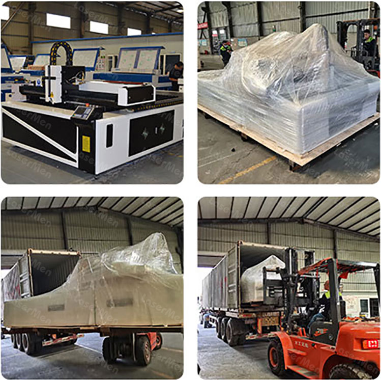 Packing of two in one fiber and co2 laser cutting machine