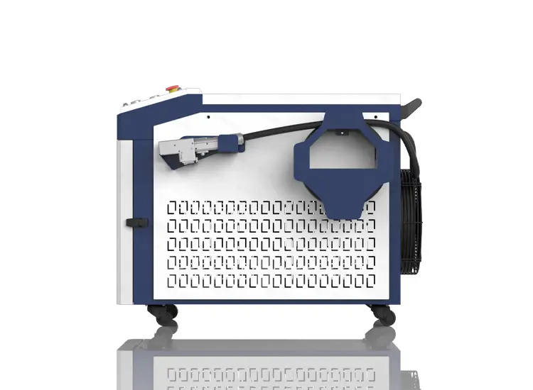 Mini type fiber laser cleaning machine for metal materials